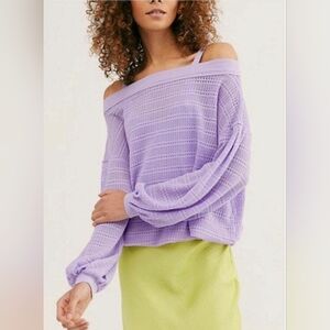 NWOT Free People Sistine Hacci Top in Orchid Size M